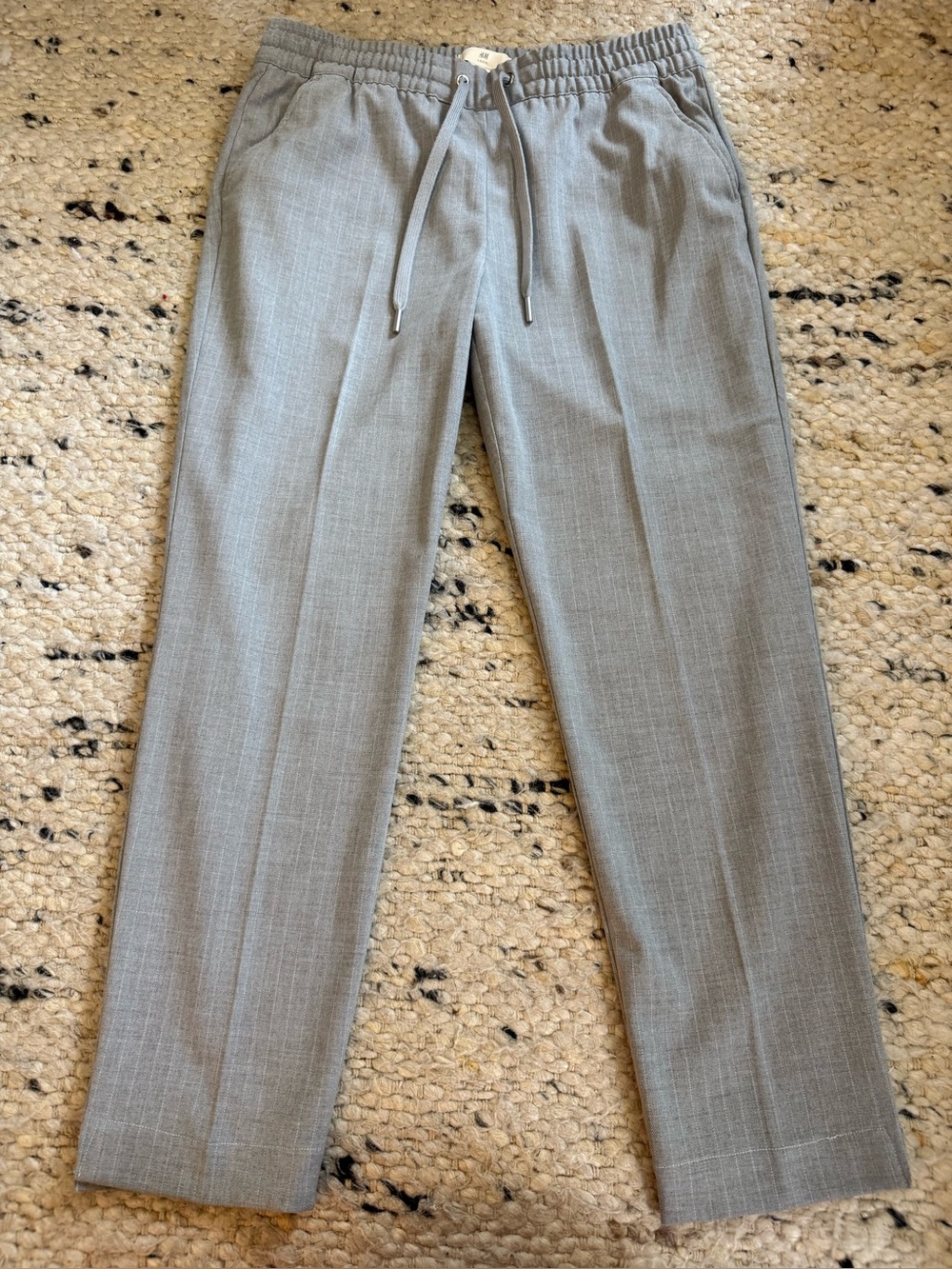 H&M Logg Womens Pants Size 6 Gray Slacks Trousers